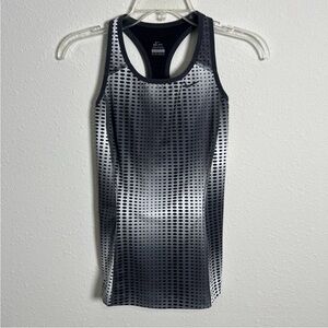 Nike Dri-Fit Support Victory Racerback Tank Top Sports Women Size XS Black Geo
